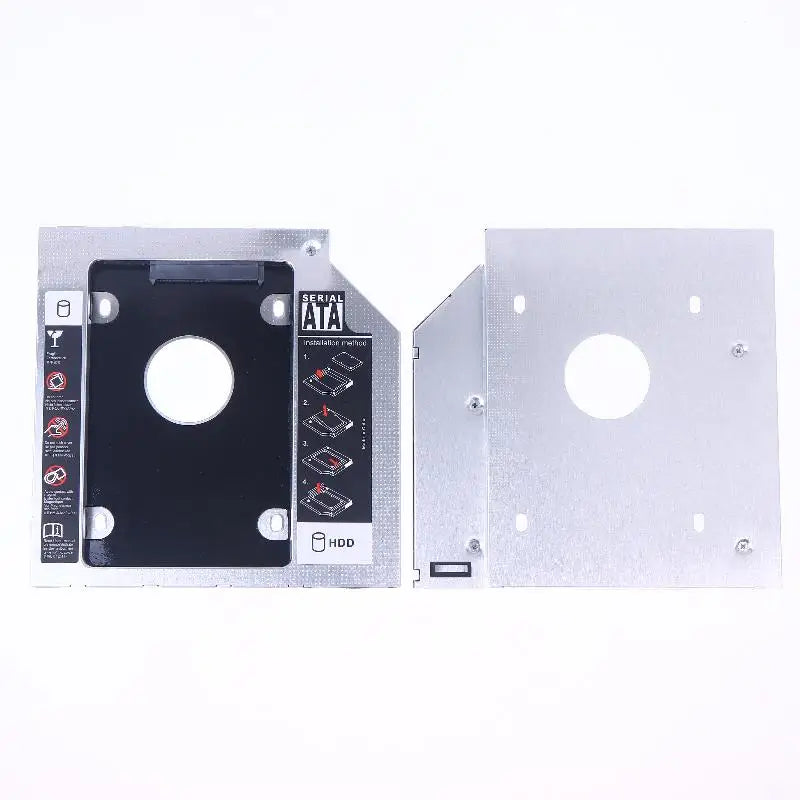 1 Set 2.5" SSD CD DVD To HDD Case Enclosure CD-ROM ODD Optibay Plastic Aluminum Universal 9.5/12.7mm SATA 3.0 2nd HDD Caddy Oasis Select
