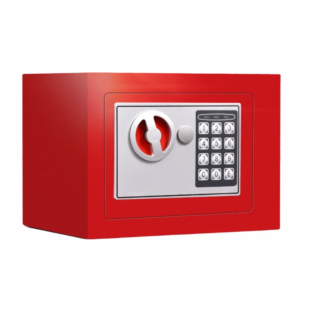 Anti-Theft Piggy Bank Password Lock Key Lock Combination Lock Security Box Battery-powered Household Electronic Money Bank Oasis Select Red