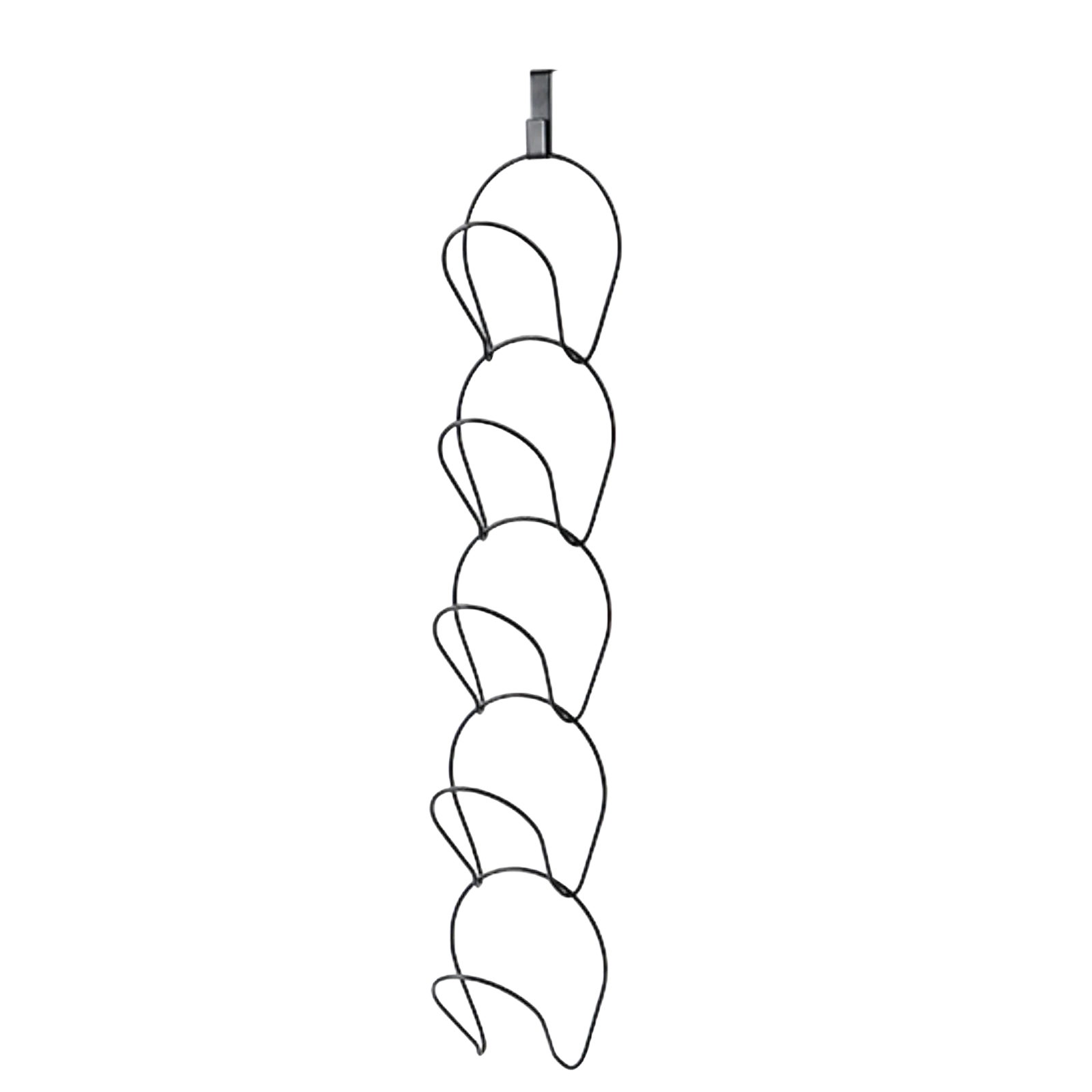 Over Door Hat Rack – 5 Hook Organizer for Hats & Bags Over Door Hat Rack Oasis Select