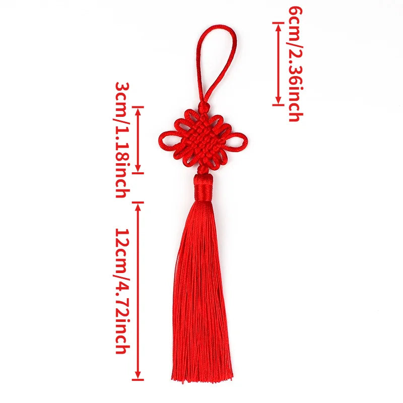 Chinese Knot Wall Hanging Tassel Lucky Feng Shui Door Decor Braided Classic Ornament Asian Home Decor Living Room Festival Gift Oasis Select