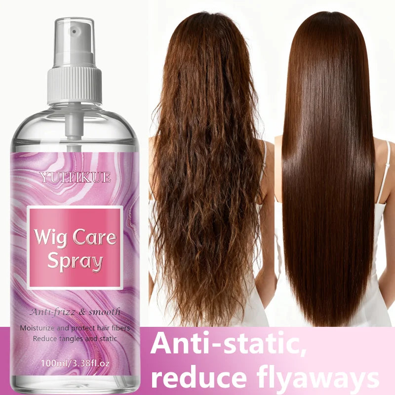 Wig Care Spray, Anti-Frizz & Anti-Static Formula, Keeps Synthetic & Human Hair Wigs Smooth, Tangle-Free and Shiny Oasis Select