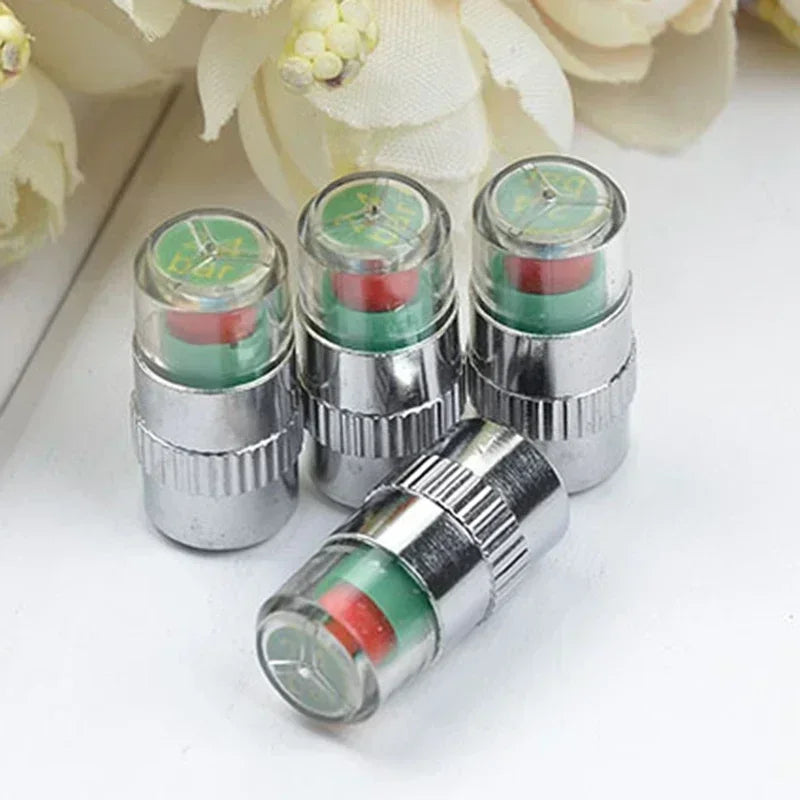 Tire Pressure Valve Caps Easy To Read Sensor Indicator Valve Stem Caps for Automotive Cars Trucks SUVs Oasis Select