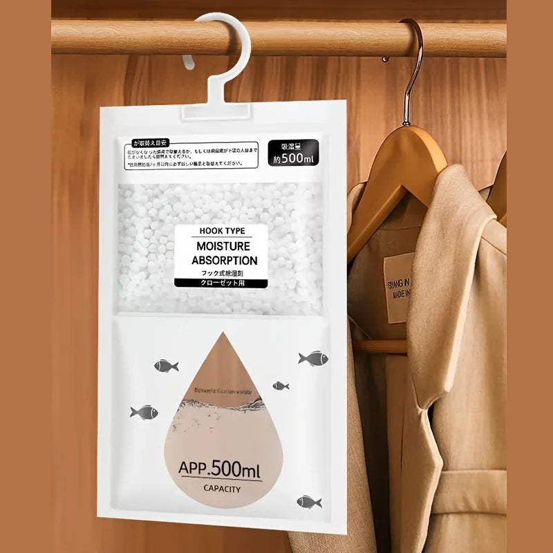 Reusable Moisture Absorber Bag Deodorizer for Closet Wardrobe Clothes No Electricity Needed Home Humidity Control Anti Mold Safe Oasis Select