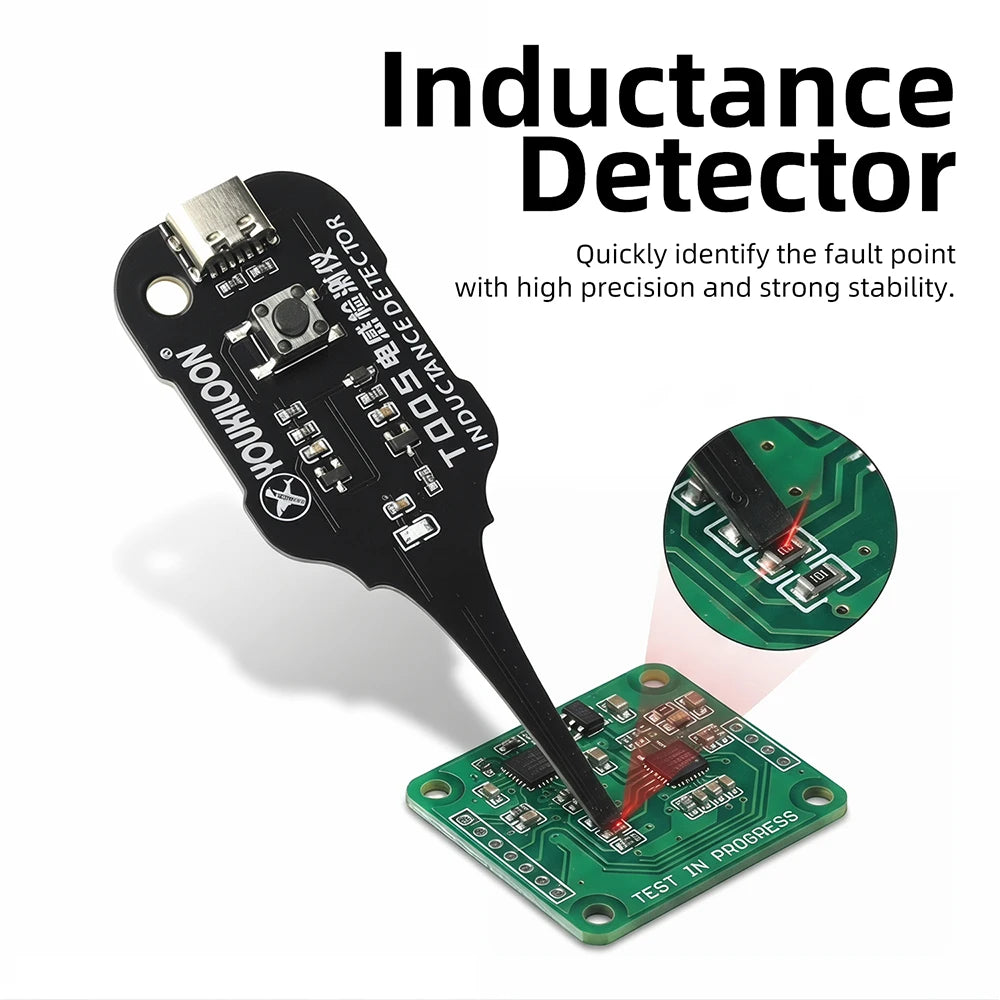 Type-C Inductance Tester Electromagnetic Non-Contact Fault Detection for Phones PCB Motherboard Repair Diagnostics Tool Oasis Select