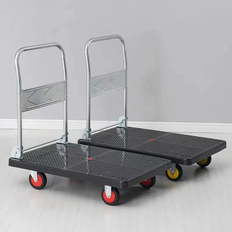 trolley pulling goods four-wheeled flatbed cart pushing goods truck folding trolley express trailer Oasis Select
