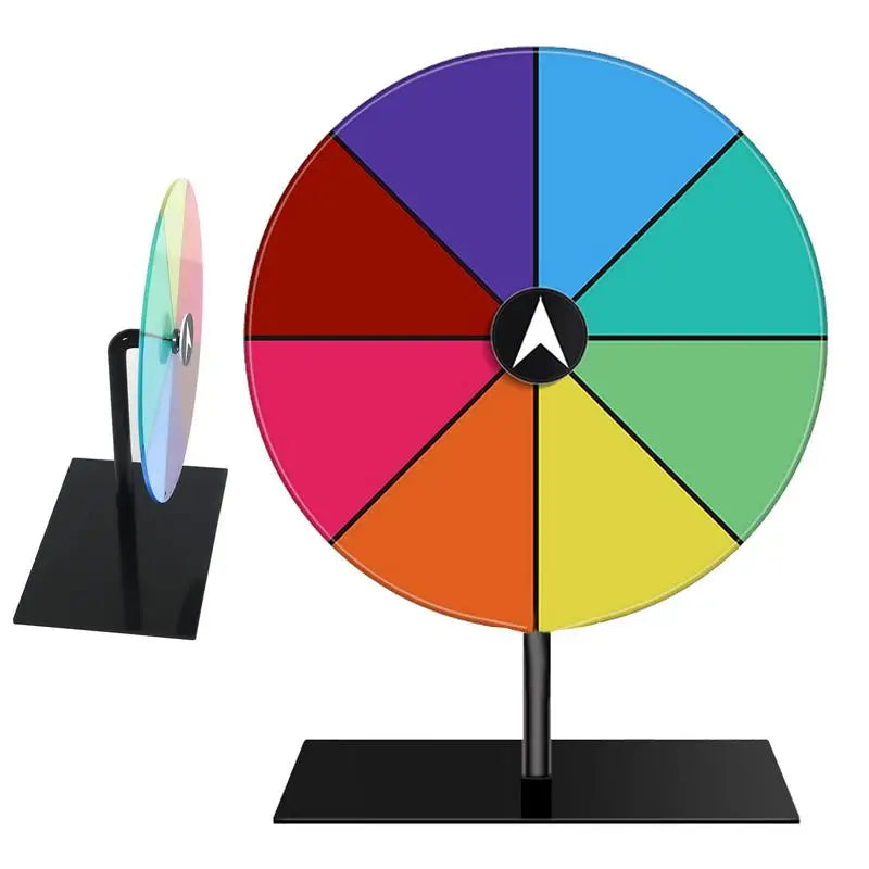 Prize Wheel Dry Erase Spin Wheel Spinner Game Color Roulette Wheel Heavy Duty Editable Spin Wheel ForPrizes Tabletop Prize Wheel Oasis Select