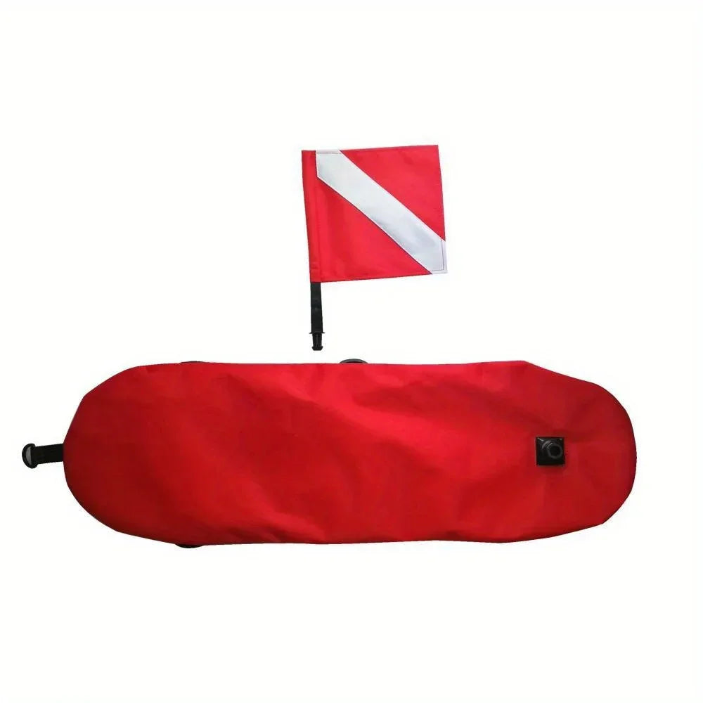 Inflatable Diving Safety Surface Marker Buoy Diver Down Signal Float Buoy Scuba Diving Free Diving Spearfishing Torpedo Buoy Oasis Select