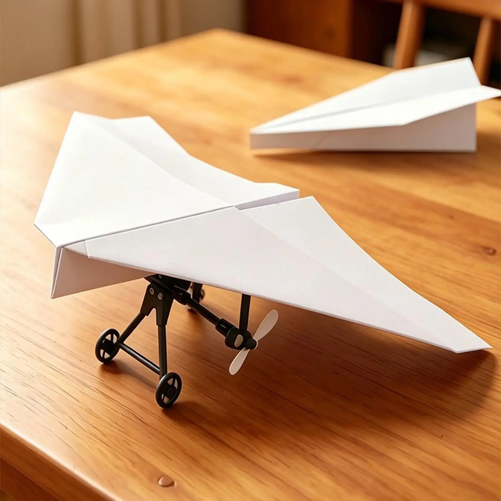 RC Paper Airplane Kit DIY Aircraft Toys Electric Remote Control Plane excluding paper airplane for Boys Girls Backyard Holiday Oasis Select