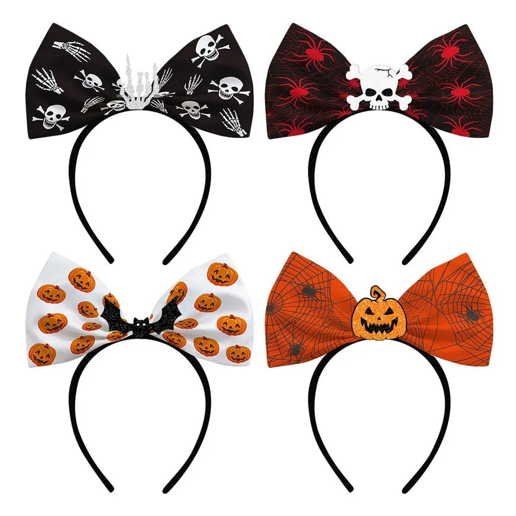 2026 Latest Halloween Cobweb Ears Headband Women Festival DIY Mouse Hairband Kids Party Villains Cosplay DIY Hair Accessories Oasis Select