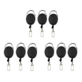 3-24pcs Retractable Keychain Badge Scroll ID Badge Holder Card Holder Backpack Lanyard Hiking Buckle Key Ring Retractable Tool Oasis Select 9pcs