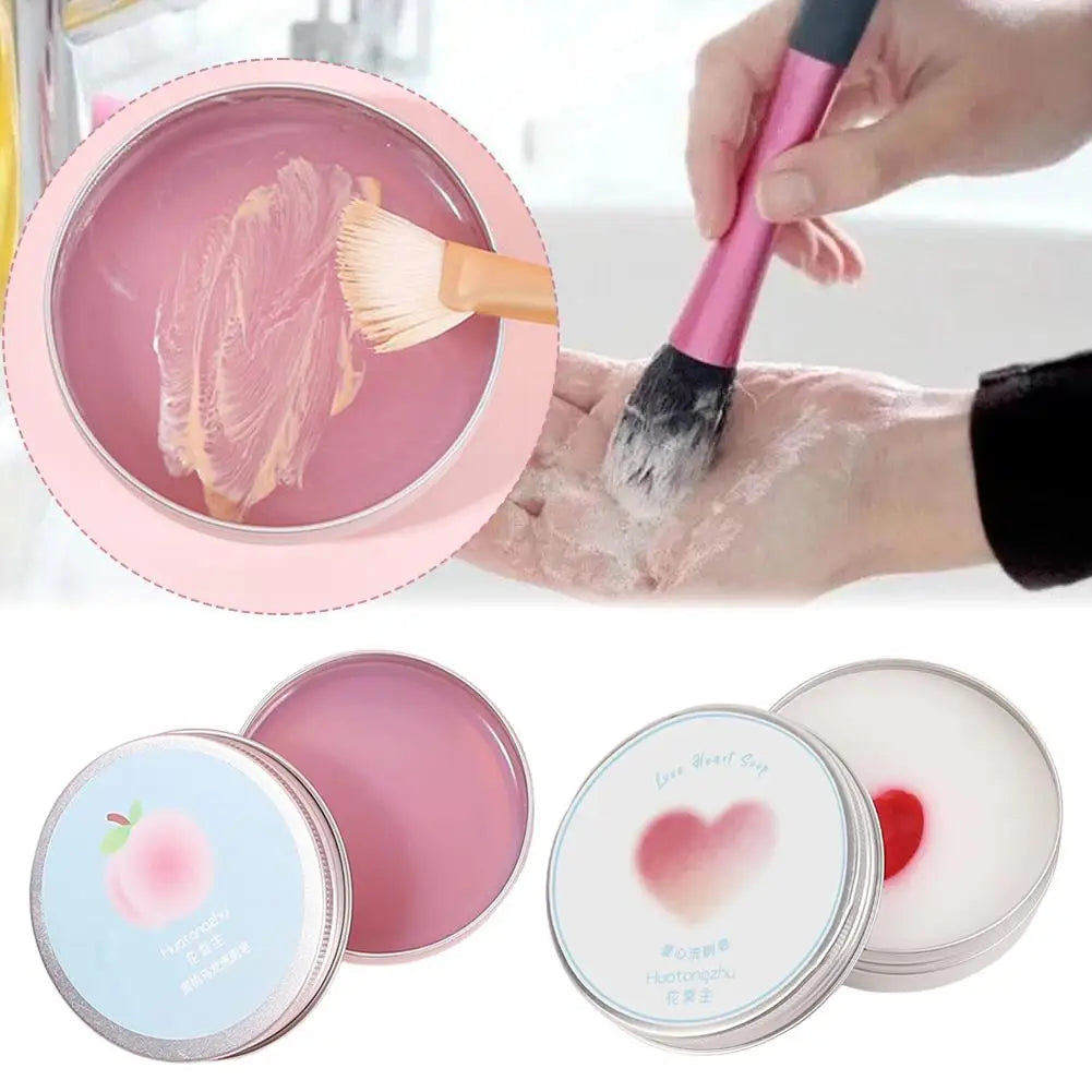 Makeup Brush Cleaner Soap /Silicone Mat, Deeply Cleans Cosmetic Color Removal for Synthetic & Natural Makeup Brushes & Sponges Oasis Select