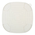 1Pc 10.23" Silicone Air Fryer Mat Heat Resistant 446°F for Ninja FN101GY Non-Slip Dishwasher Safe Countertop Protector Trivet Oasis Select Off white 10.23inch x 10.23inc