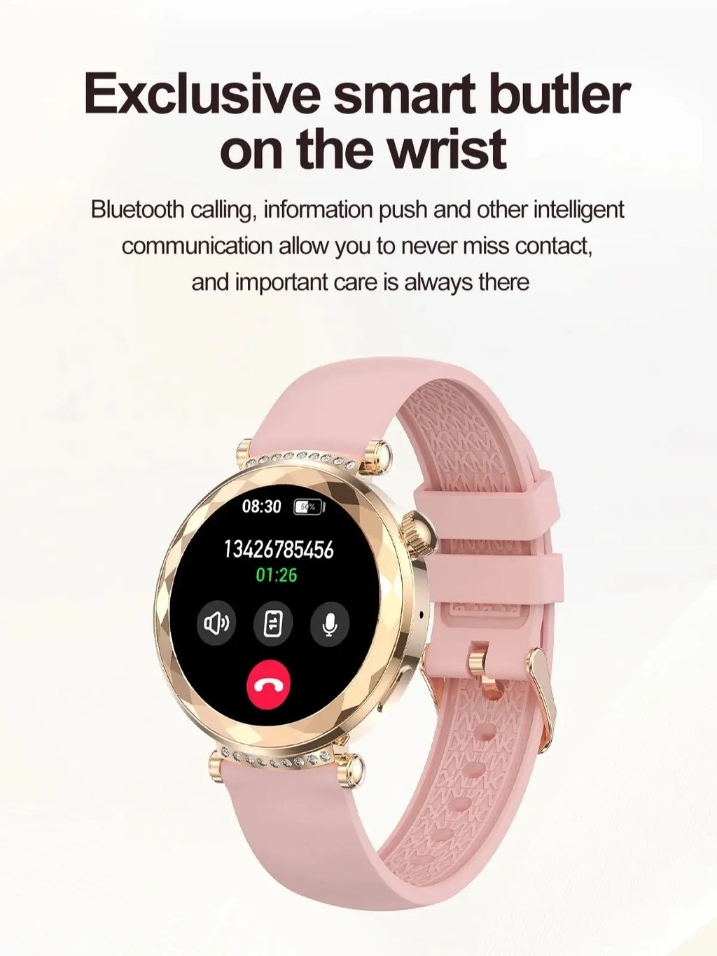 MINGCC HK88 Women's Smartwatch – AMOLED, NFC & Bluetooth