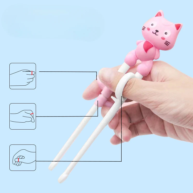 Training Chopsticks Beginner Chinese Japanese Food Removable Children Learning Dinnerware Stainless Steel Tableware Accessories Oasis Select