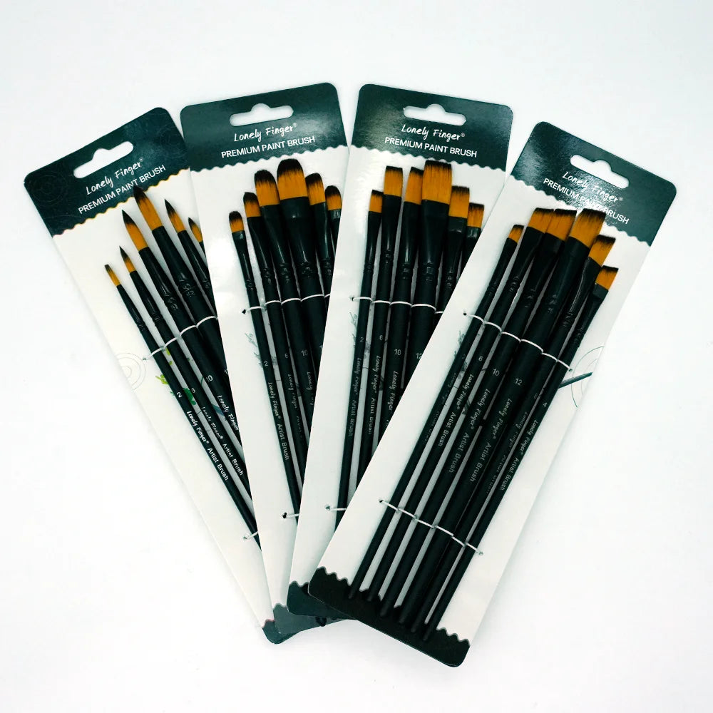 Watercolor Paint Brushes, Nylon Paint Brush Set 6/24Pcs, Artist Paintbrushes for Acrylic Painting, Watercolor Oil Brushes Profes Oasis Select
