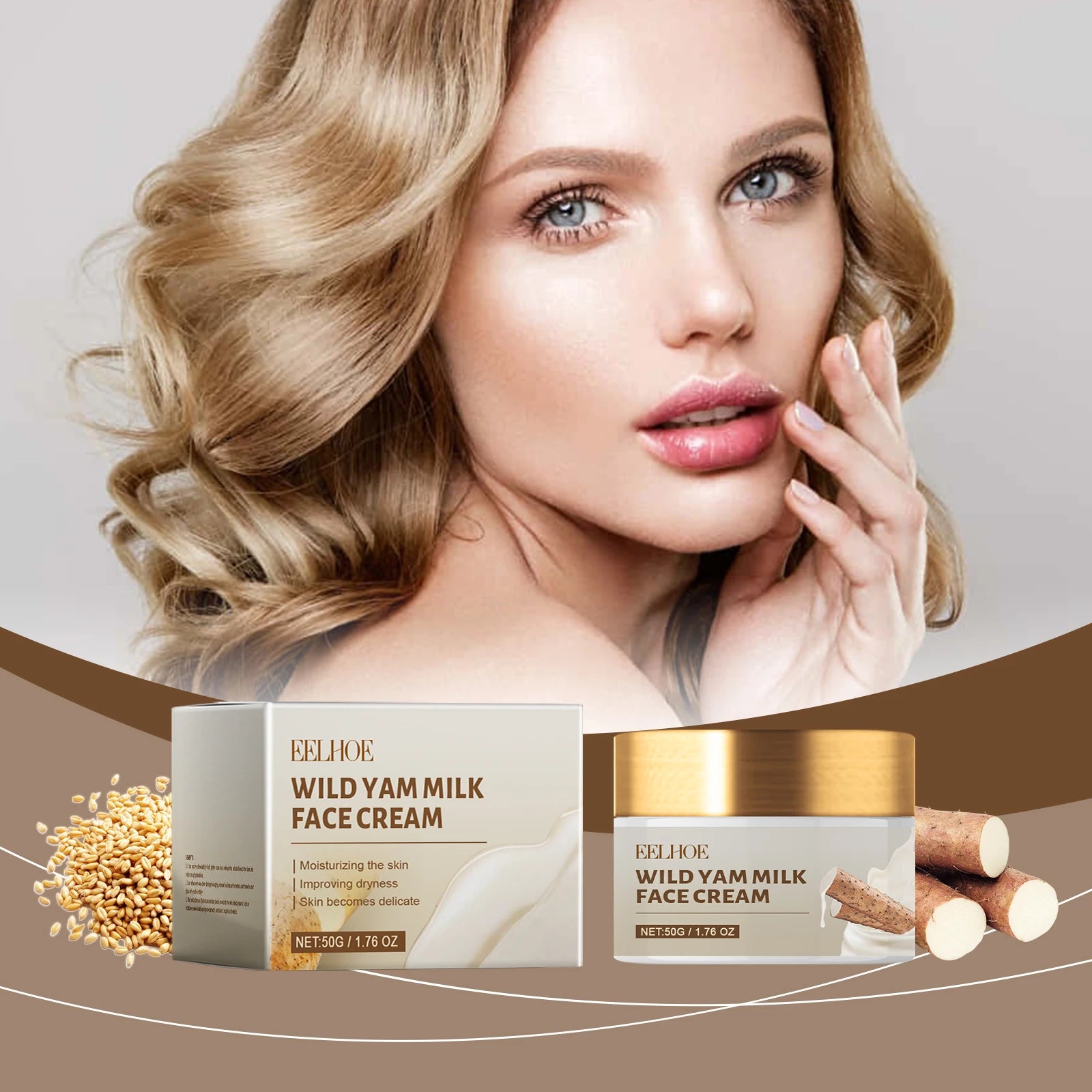 EELHOE Wild Yam Face Cream – Firming & Moisturizing 50g