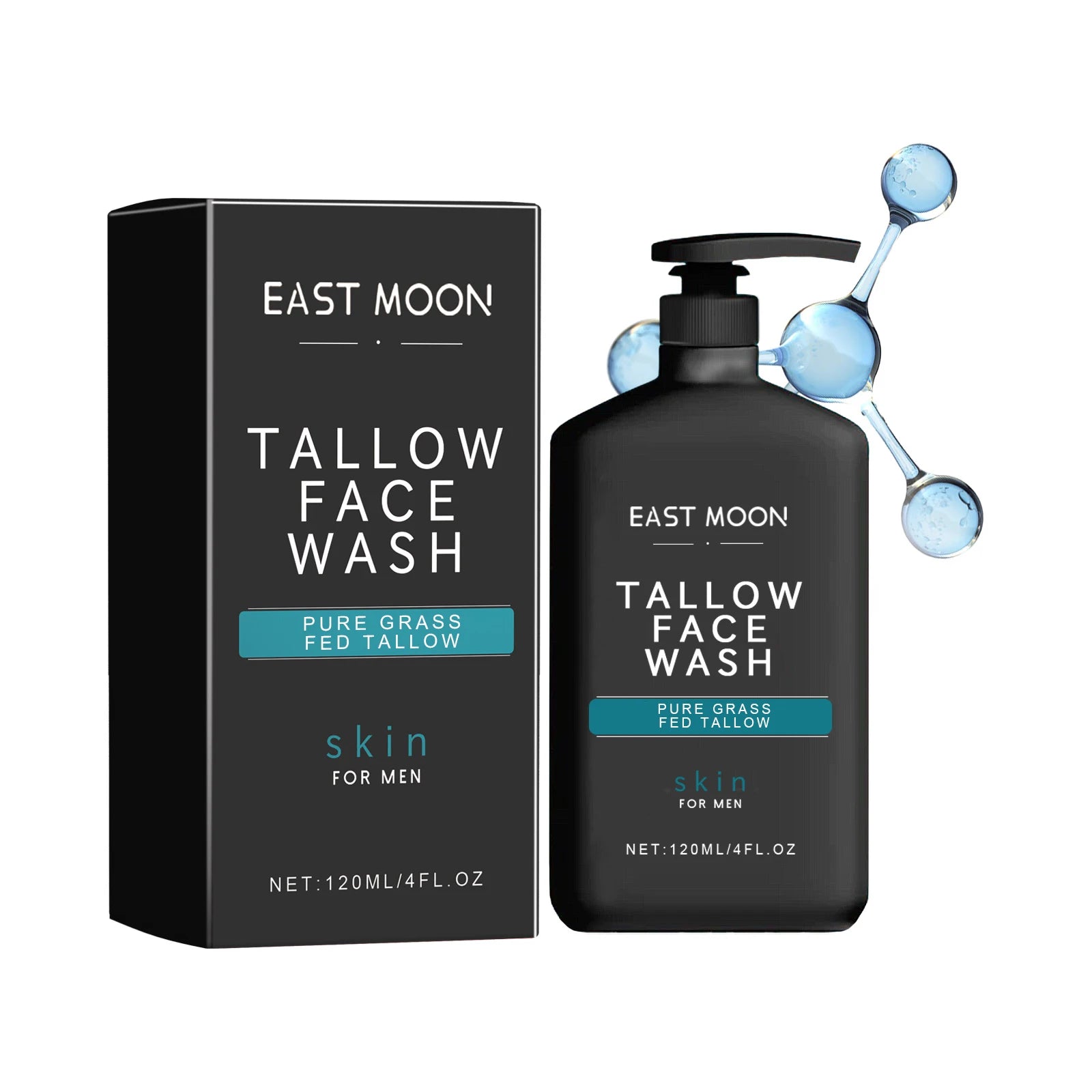 East Moon Men's Facial Cleanser – Oil Control & Acne 120ml Men's Facial Cleanser Oasis Select 120ml
