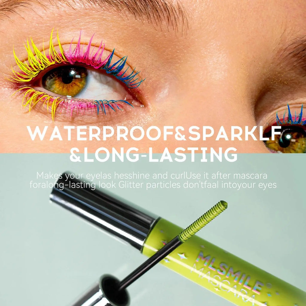 MLSMILE Glitter Pearlescent Mascara – Waterproof & Volumizing