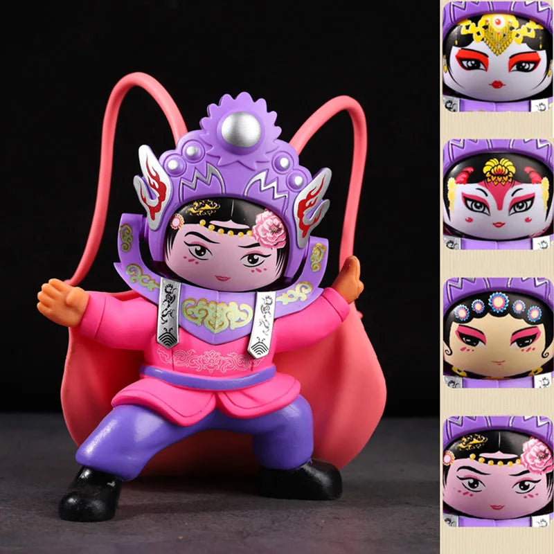 Sichuan Opera Face Changing doll Sichuan Opera facial makeup frosted face changing doll Chinese style handicraft opera doll Oasis Select 10-Four face