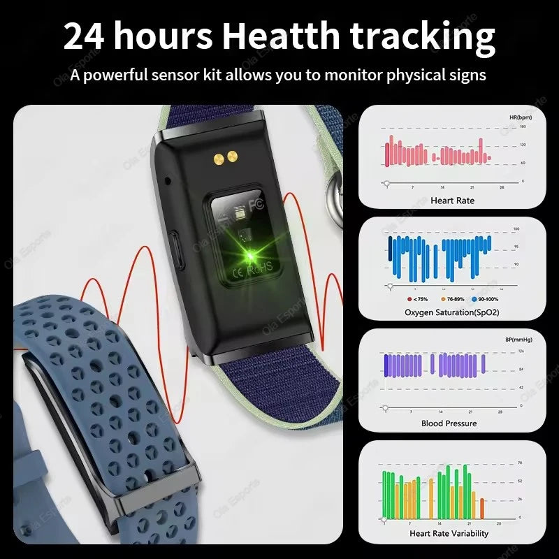 Ola Esporte No-Screen Smart Fitness Band | HR, Sleep & GPS Track