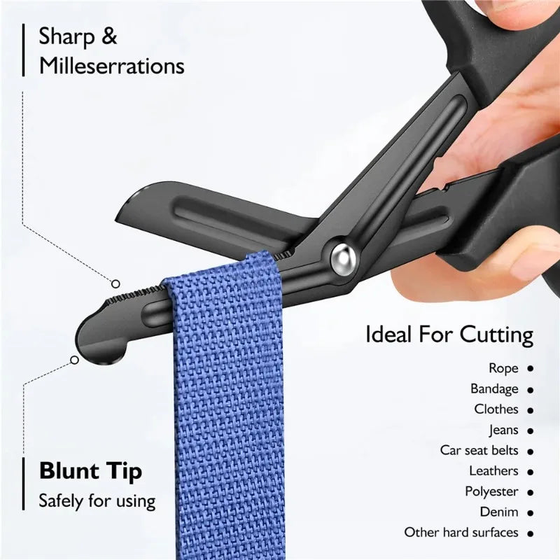 1PC Stainless Steel 15cm Multifunctional Gauze Scissors Bandages Canvas Scissor Portable Accessories Small Scissors for Home Use Oasis Select