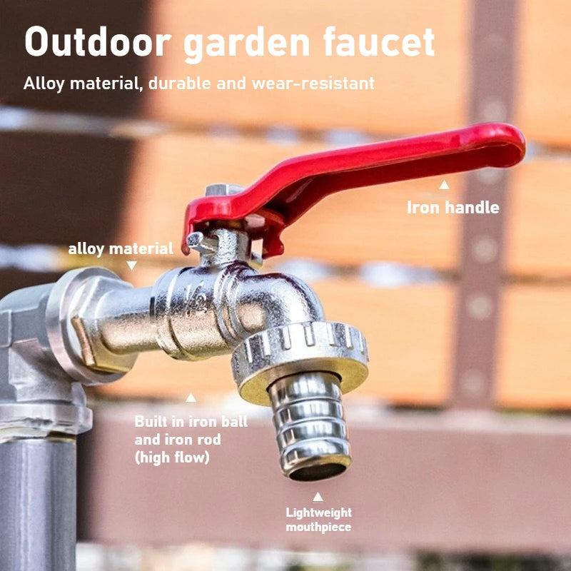 Zinc Alloy 1/2 Gardening Faucet Stretching Handle Garden Faucet Cross-border Dedicated Faucet with Washing Machine Nozzle Oasis Select