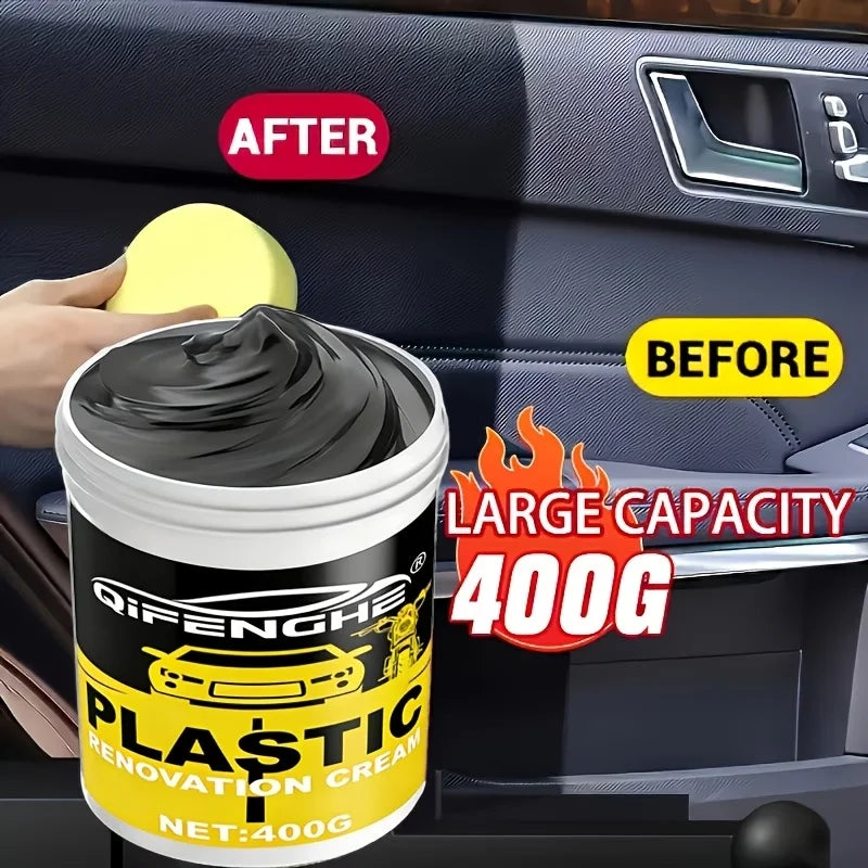 Car Plastic Restorer Cream – Trim, Bumper & Dashboard Renovator