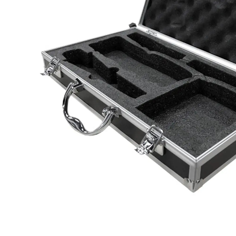 Portable Microphone Carrying Case Hard Shell Sponge Compartment Karaoke Storage Case Impact Resistant Mic Organizer Oasis Select
