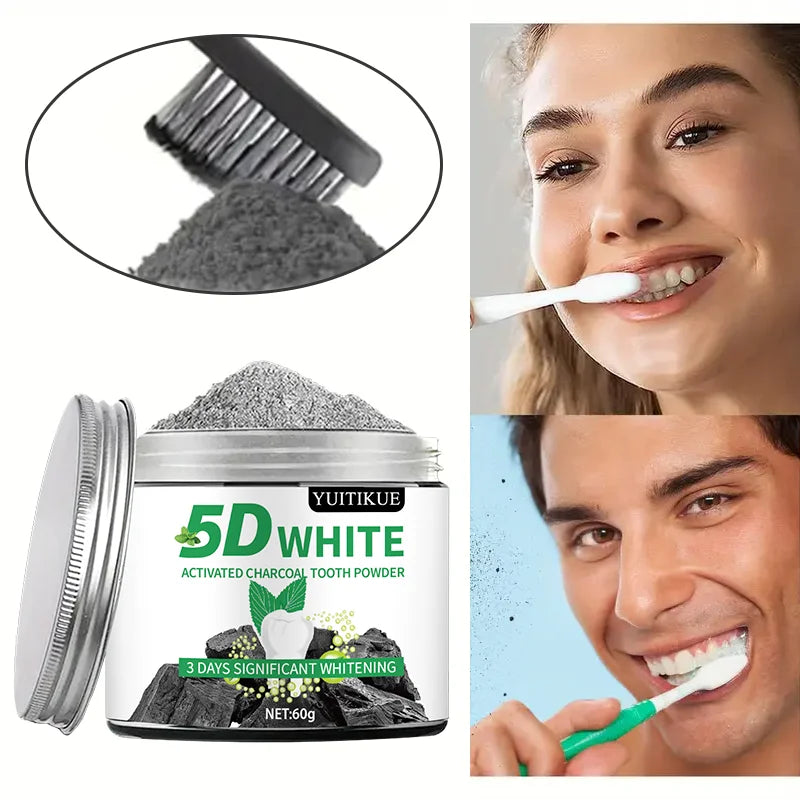 Tooth Whitening Powder – Charcoal, Peppermint & Xylitol 60g