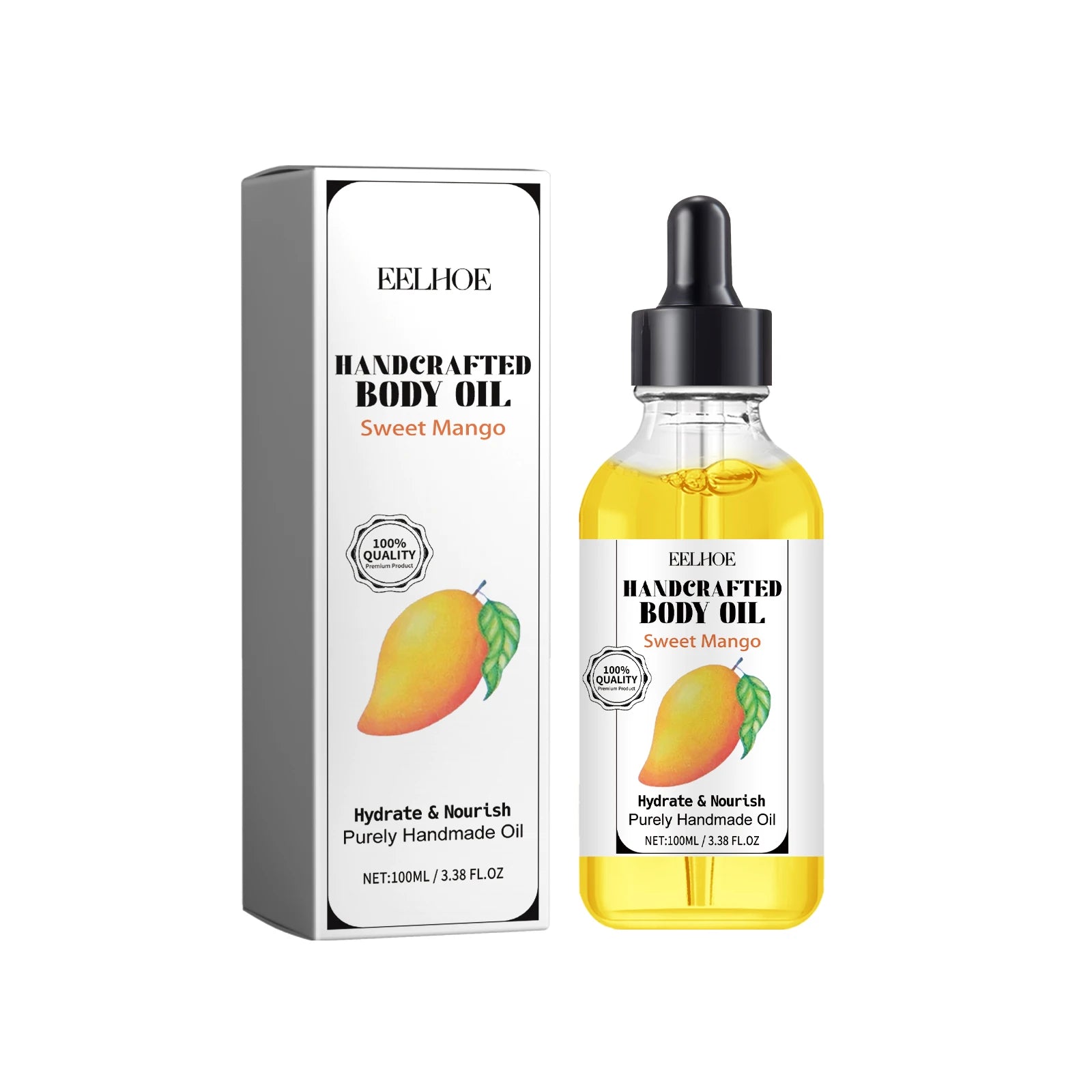 Eelhoe Body & Hair Oil – Grapefruit, Jasmine & Vitamin E 60ml Body & Hair Oil Oasis Select Mango
