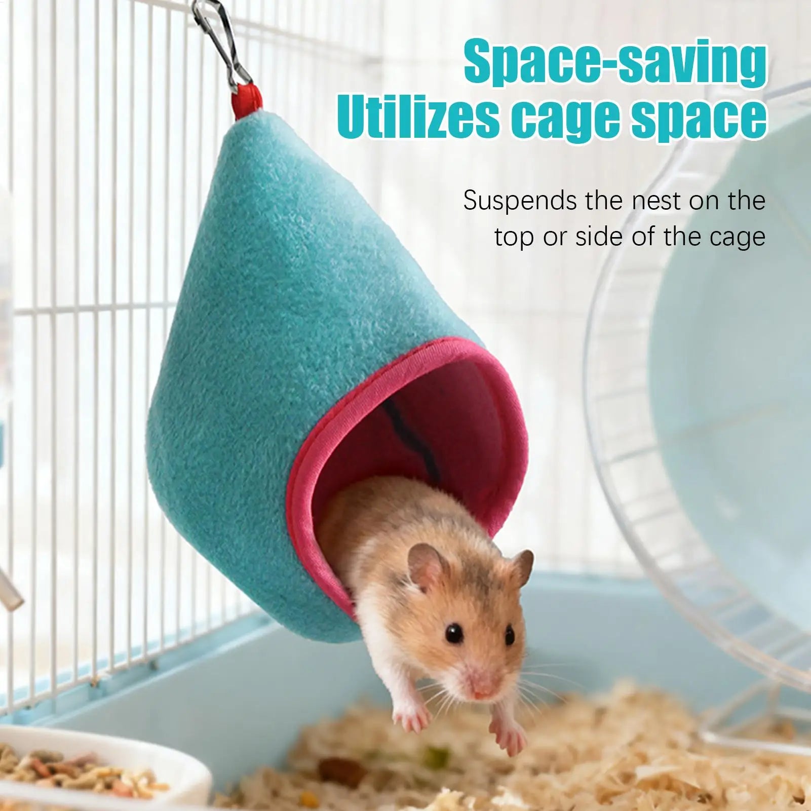 Ferret Hammock for Cage Hangable Hedgehog Nest Hamster Squirrel Hammock for Enrichment Relaxing Sleeping Indoor Outdoor Tiny Pet Oasis Select