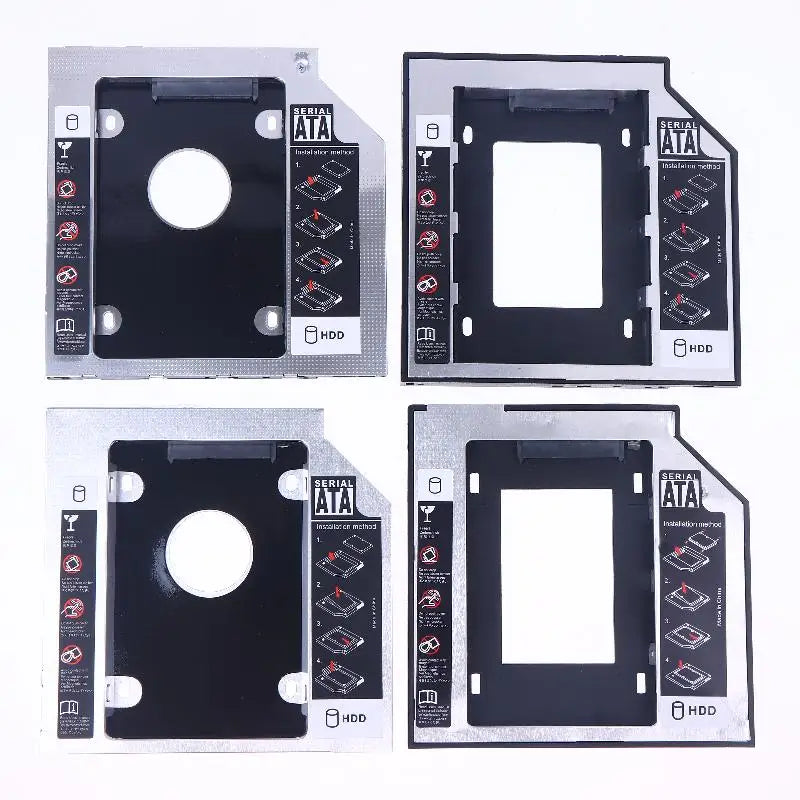 1 Set 2.5" SSD CD DVD To HDD Case Enclosure CD-ROM ODD Optibay Plastic Aluminum Universal 9.5/12.7mm SATA 3.0 2nd HDD Caddy Oasis Select
