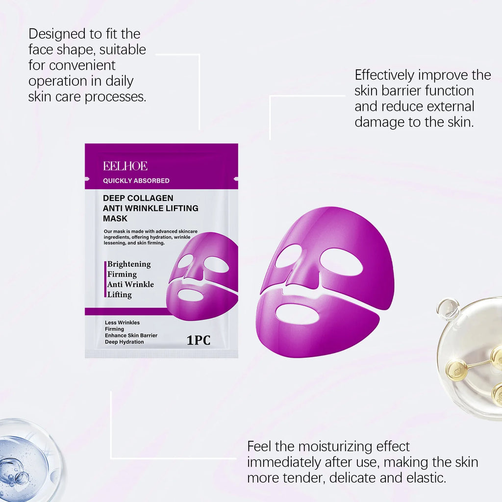 Hoygi Collagen Facial Mask – Hydrating, Firming & Brightening Collagen Facial Mask Oasis Select