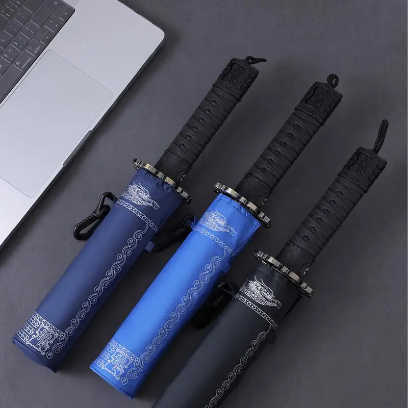 Fully Automatic 270T High Density Umbrella Cloth Samurai Umbrella Wind Resistant High Quality Folding Clear Umbrella Oasis Select