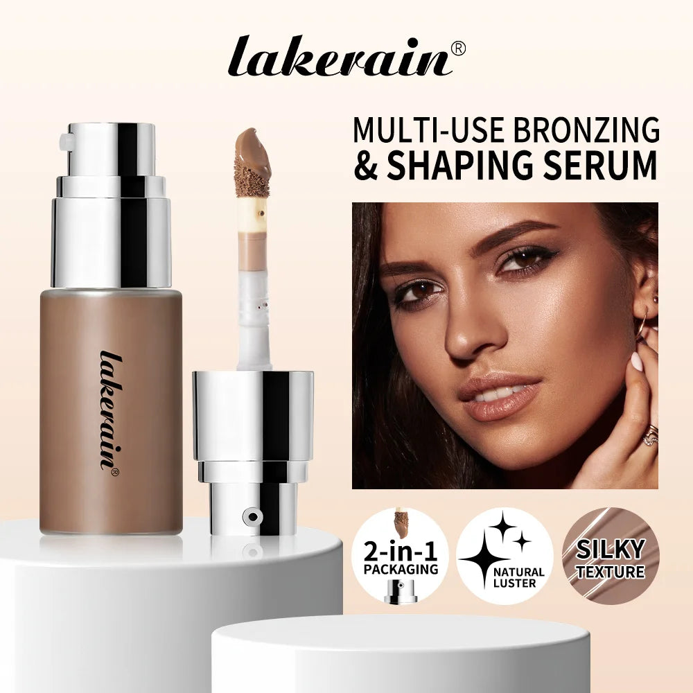 Lakerain Contouring Shaping Serum Long Lasting Nature Bronzing Foundation Deep Moisturizing Brighten Facial Contouring Concealer Oasis Select