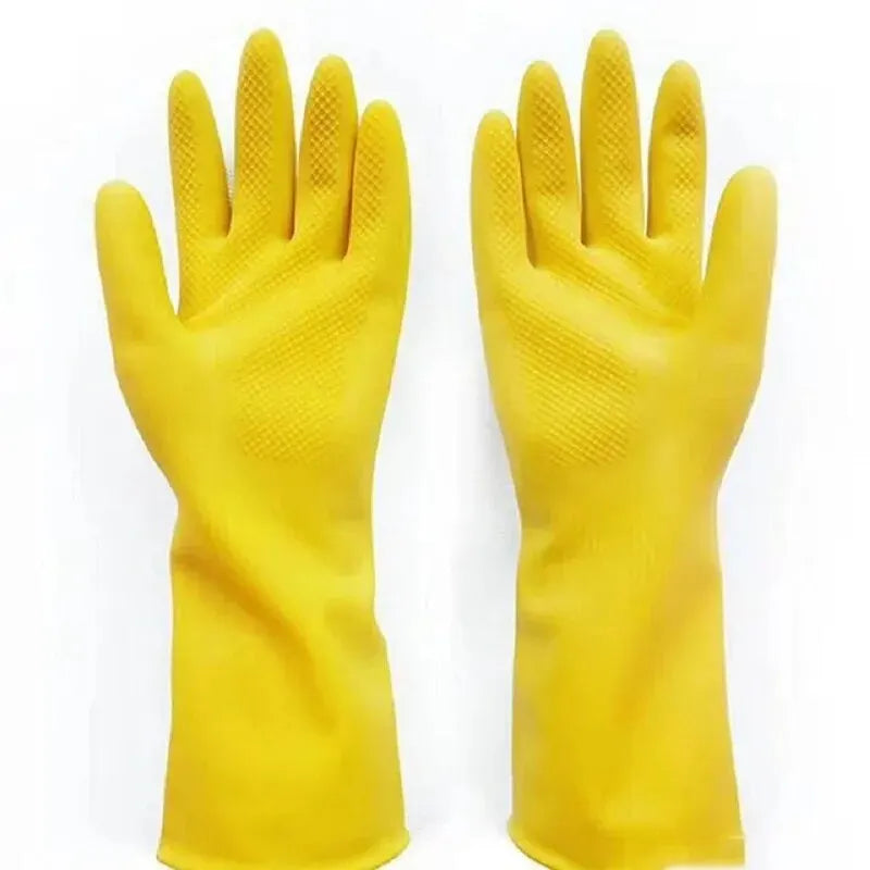 Waterproof Latex Dishwashing Gloves – Non-Slip Kitchen Cleaning Household Cleaning Gloves Oasis Select Yellow L