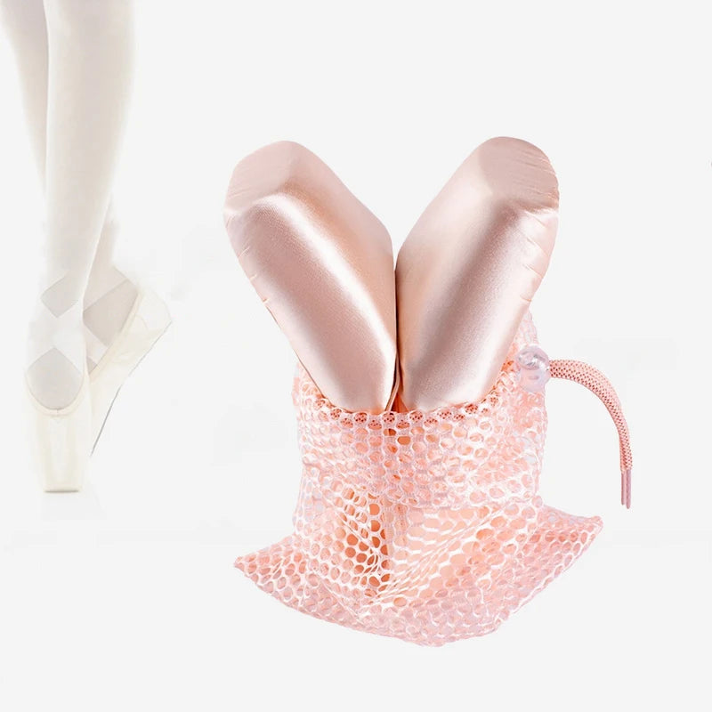 Drawstring Ballet Bag – Mesh Pointe Shoe Storage for Dancers Dance Shoe Bag Oasis Select