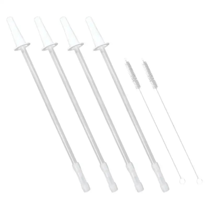 Water Bottle Straw Gallon Water Bottle Straw Replacement For 1/Half Gallon Water Bottle With 2 Cleaning Brushes 4 Cuttable Straw Oasis Select