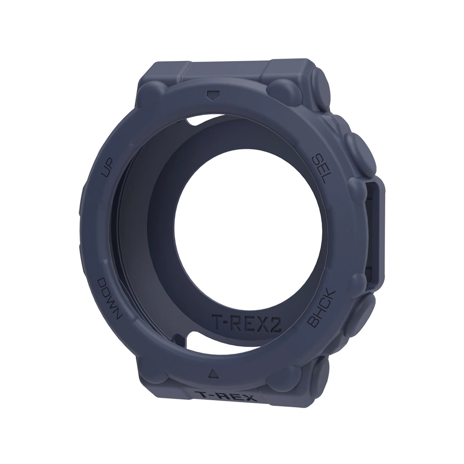 Silicone Bumper Case Cover for Amazfit T-Rex 2 Smartwatch Smartwatch Case Cover Oasis Select Dark Blue