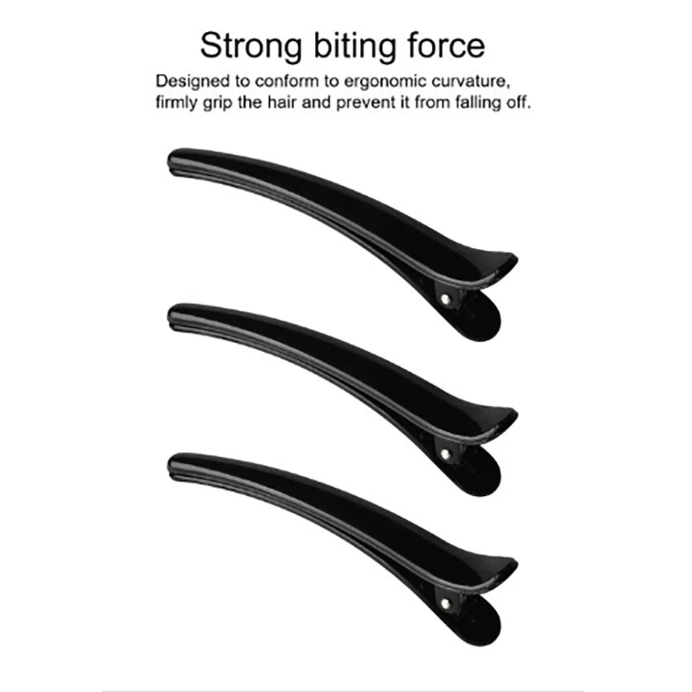 10Pcs/Set Plastic Edge Clip Hairpin Accessories Plus Size 8CM Fish Beak Clip Hair and Duck Beak Clip Hairpin Hair Styling Tools Oasis Select