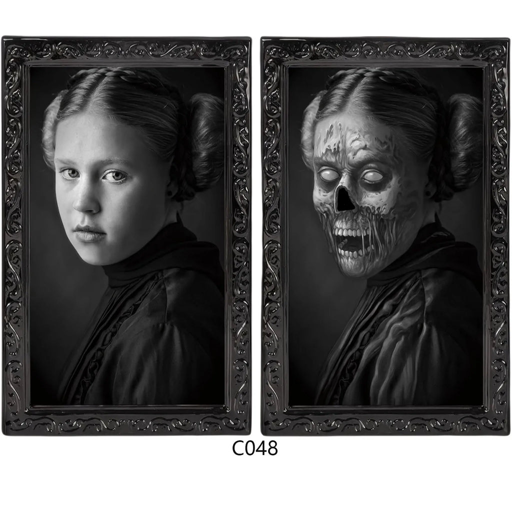 Halloween 3D Changing Face Portrait – Gothic Horror Wall Decor Halloween Wall Decor Oasis Select