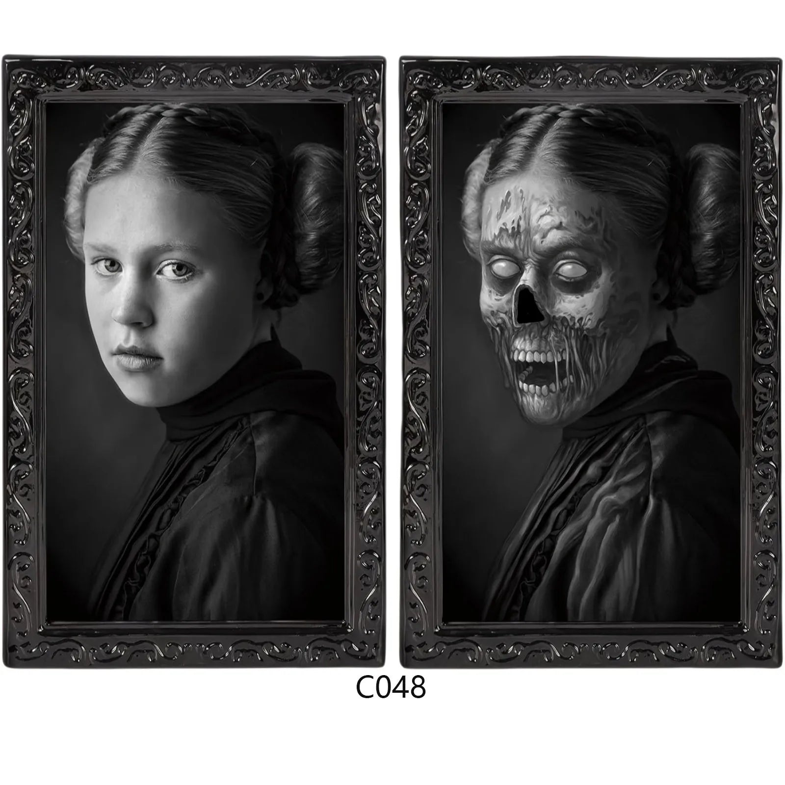 Halloween 3D Changing Face Portrait – Gothic Horror Wall Decor Halloween Wall Decor Oasis Select