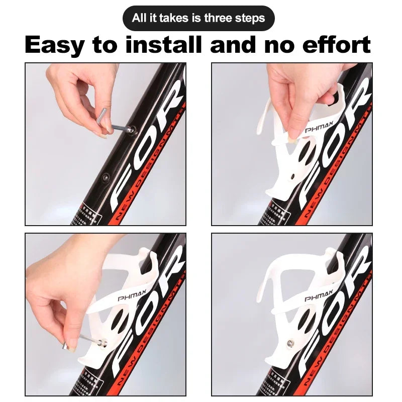 PHMAX Bike Bottle Cage Universal Drinking Bottle Cage Lightweight Bicycle Water Bottle Holder MTB Road Cup Holder Black Oasis Select