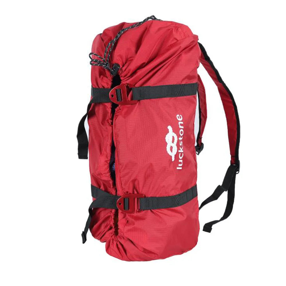 Rock Climbing Rope Bag Cord Carry Bag Hiking Shoulder Backpack Folding Portable Waterproof Backpack Ground Mat Oasis Select Red