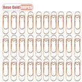10-100PCS Heart Shaped Notebook Clips Creative Bookmark Page Holders Metal Pen Clips for Journal Planner Office Supplies Oasis Select Rose Gold-30PCS