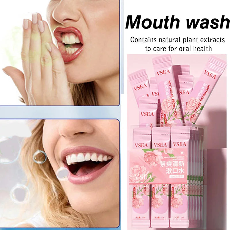 DR.DAVEY White Peach Rose Tea Mouthwash – 20 Portable Sachets