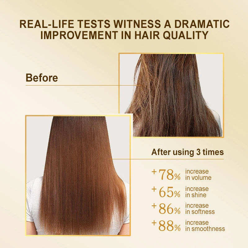 24 Nano Gold Hair Mask Repair Dry Damaged Frizzy Argan Oil Professional Hair Treatment Action Masks Smoothing Shiny Hair Care Oasis Select