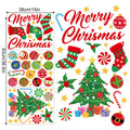 Christmas Wall Stickers Xmas Tree Candy Snowflake Pattern Self-adhesive PVC Sticker New Year Party Wall Window Decoration Decals Oasis Select A