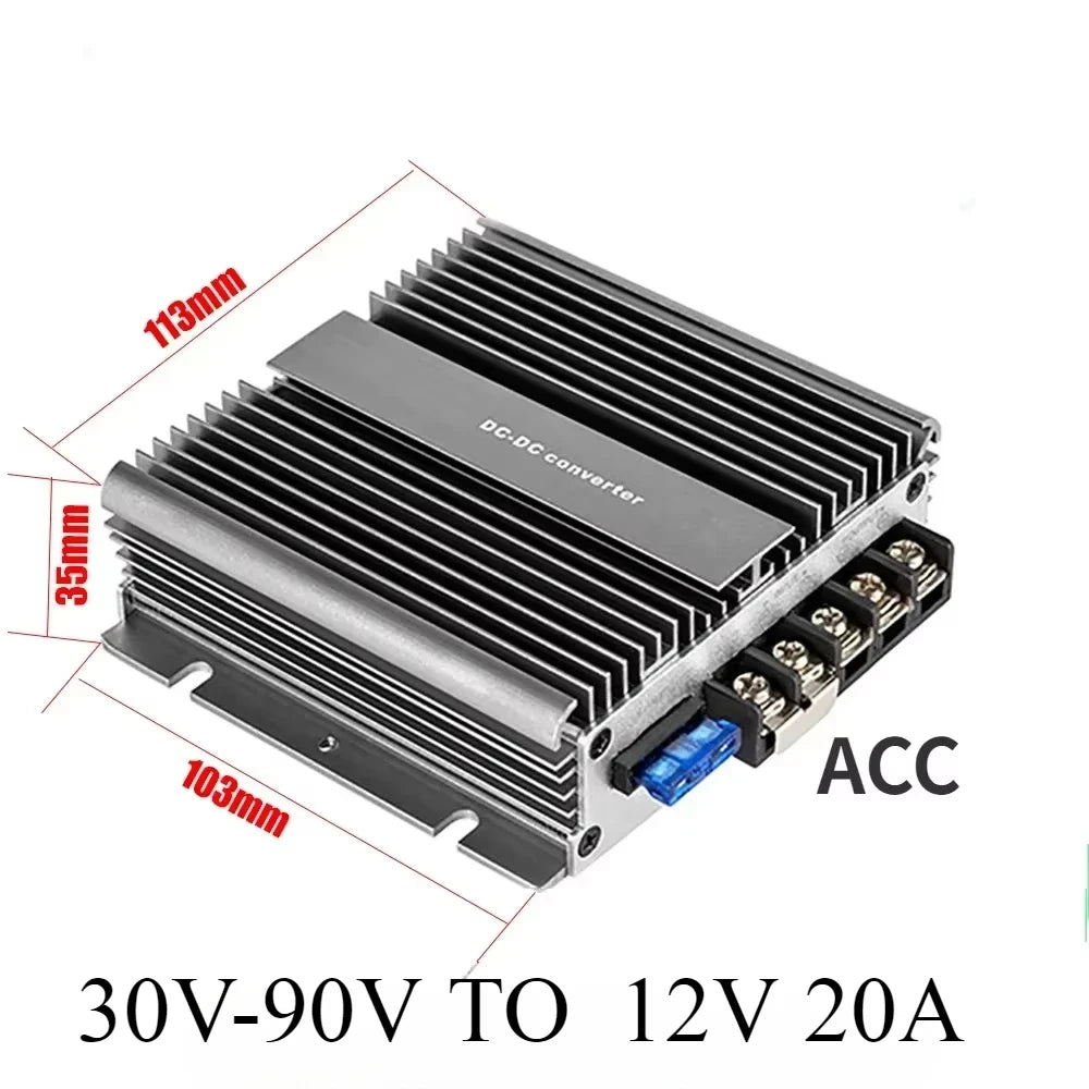 20V-96V TO 12V 13.8V 10A 48V 60V 72V 80V to 13.8V 5A-50A Step Down Switching Converter Voltage Regulator For Car Device CE RoHS Oasis Select 30V-90V TO 12V 20A CN