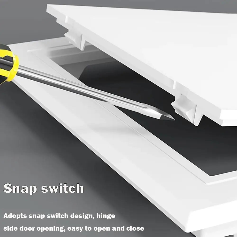 Removable White Plastic Access Panel Door Opening Flap Cover Plate Inspection Hole ABS Access Hatch Cover Wall Access Doors Oasis Select